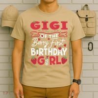 Gigi Of The Berry First Birthday Girl Strawberry Grandma T-Shirt thumb 6
