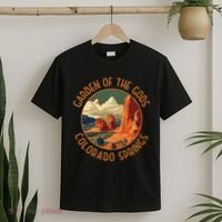 Garden Of The Gods Colorado Springs Distressed Circle T-Shirt thumb 2