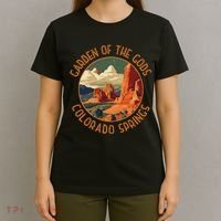 Garden Of The Gods Colorado Springs Distressed Circle T-Shirt thumb 4