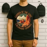 Garden Of The Gods Colorado Springs Distressed Circle T-Shirt thumb 6