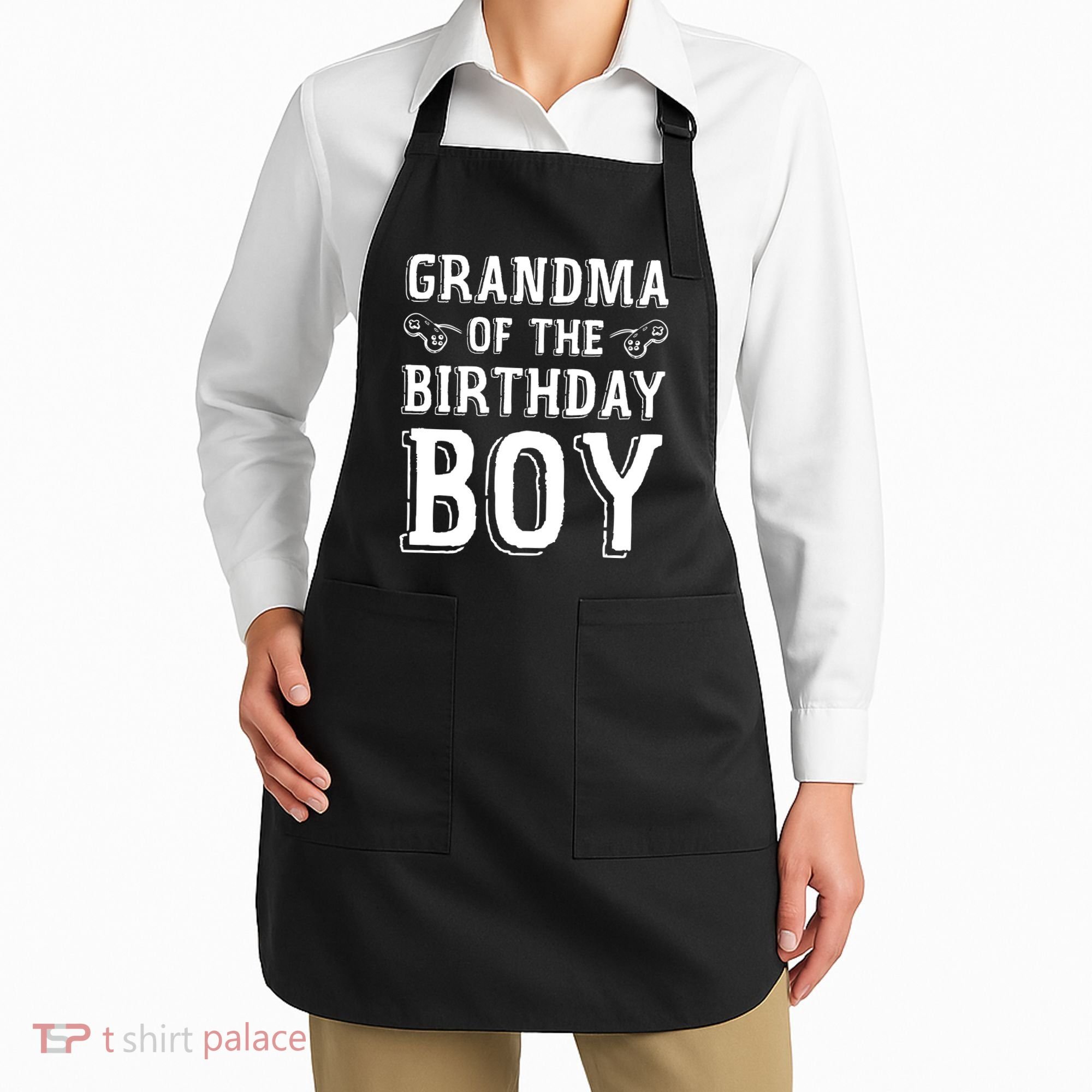 Grandma Of The Birthday Boy Celebration Apron