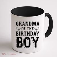Grandma Of The Birthday Boy Celebration Coffee Mug thumb 1