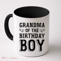 Grandma Of The Birthday Boy Celebration Coffee Mug thumb 0