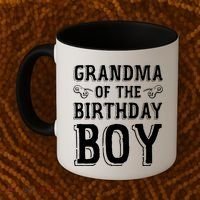 Grandma Of The Birthday Boy Celebration Coffee Mug thumb 2