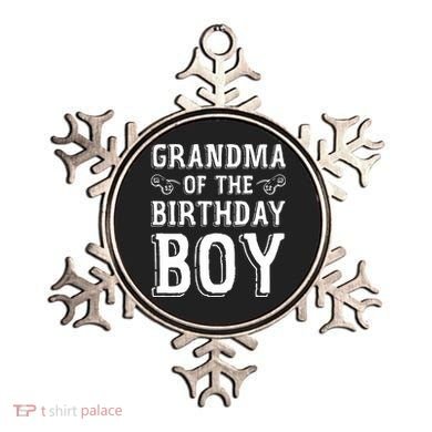 Grandma Of The Birthday Boy Celebration Ornament
