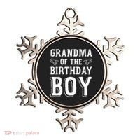 Grandma Of The Birthday Boy Celebration Ornament thumb 0