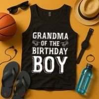 Grandma Of The Birthday Boy Celebration Tank Top thumb 4