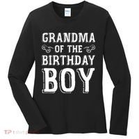Grandma Of The Birthday Boy Celebration Women's Long Sleeve Shirt thumb 0