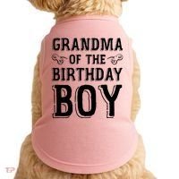 Grandma Of The Birthday Boy Celebration Doggie Tank thumb 0