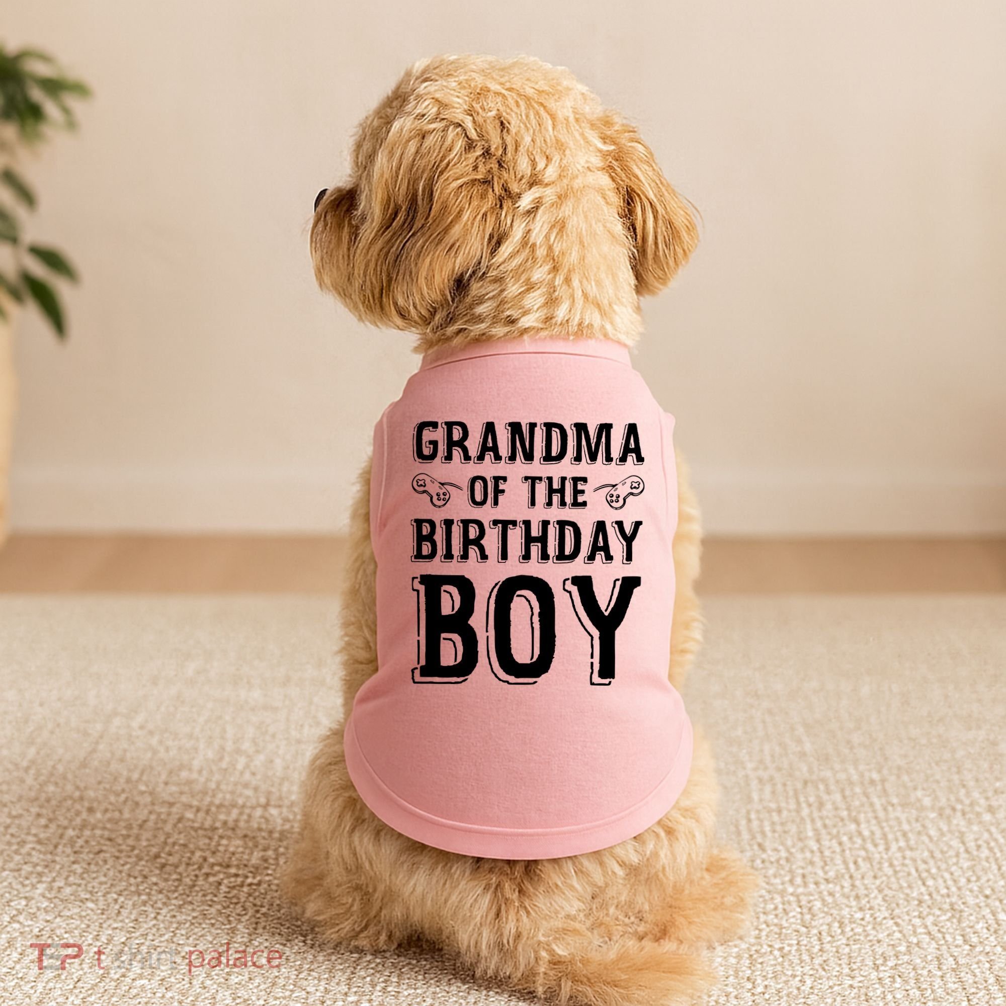 Grandma Of The Birthday Boy Celebration Doggie Tank