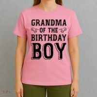 Grandma Of The Birthday Boy Celebration T-Shirt thumb 4