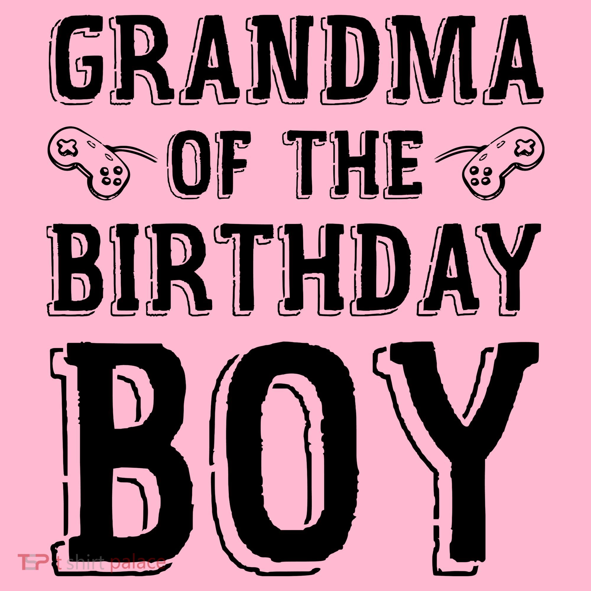 Grandma Of The Birthday Boy Celebration Flat Bill Trucker Hat