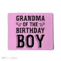 Grandma Of The Birthday Boy Celebration Mousepad thumb 0