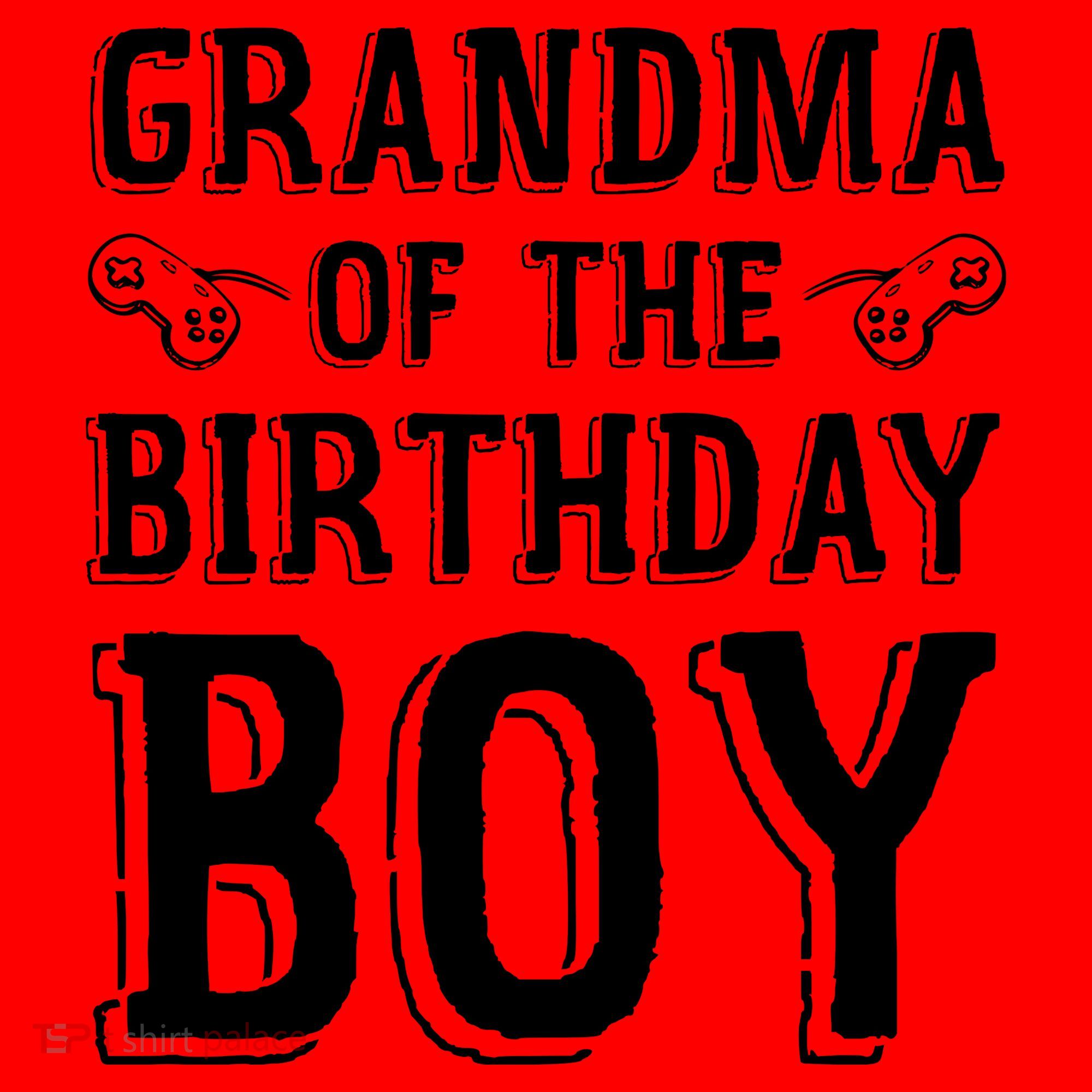 Grandma Of The Birthday Boy Celebration Santa Hat