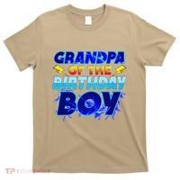 Grandpa Of The Birthday Boy Family Party Funny Hedgehog T-Shirt thumb 0