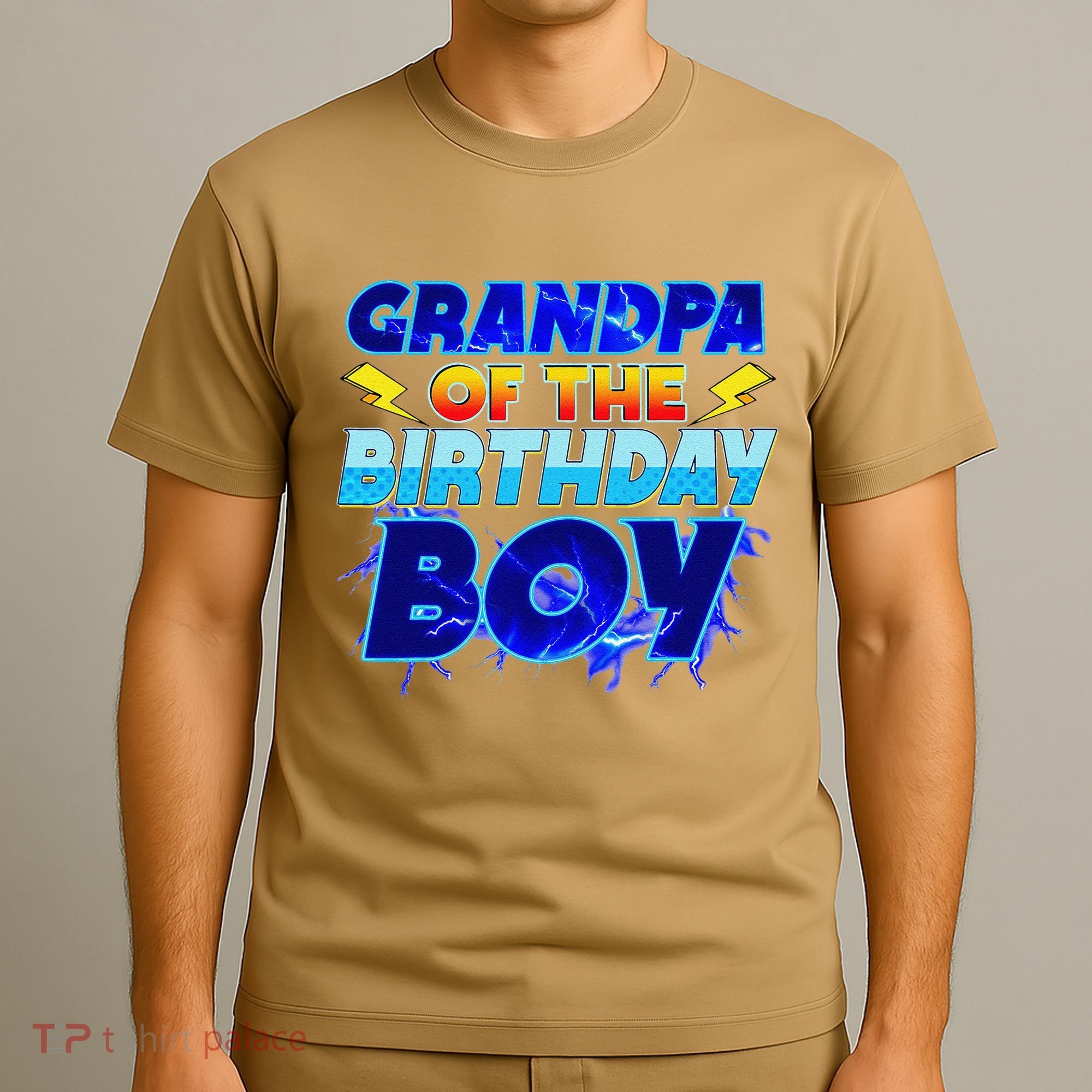Grandpa Of The Birthday Boy Family Party Funny Hedgehog T-Shirt