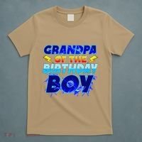 Grandpa Of The Birthday Boy Family Party Funny Hedgehog T-Shirt thumb 5