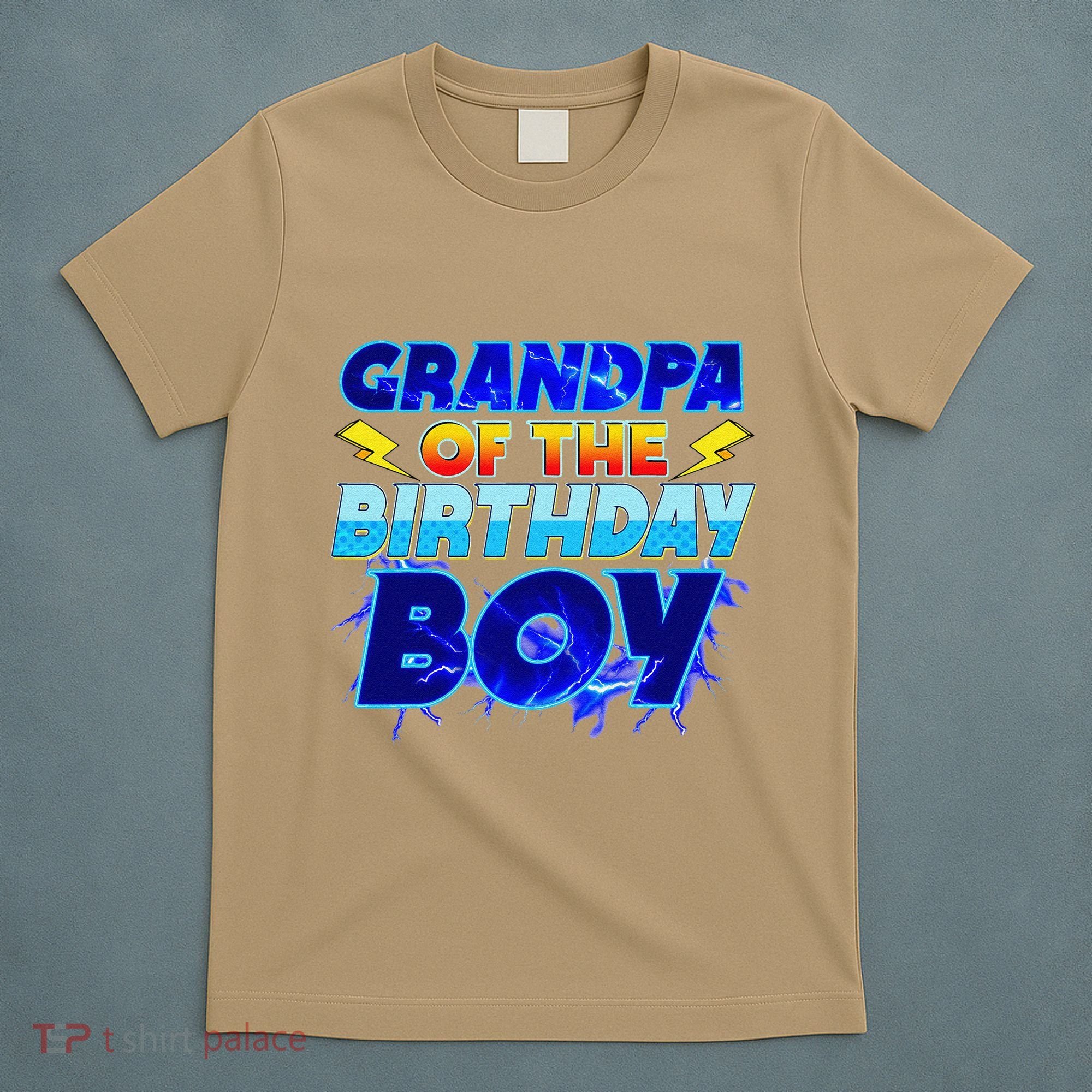 Grandpa Of The Birthday Boy Family Party Funny Hedgehog T-Shirt