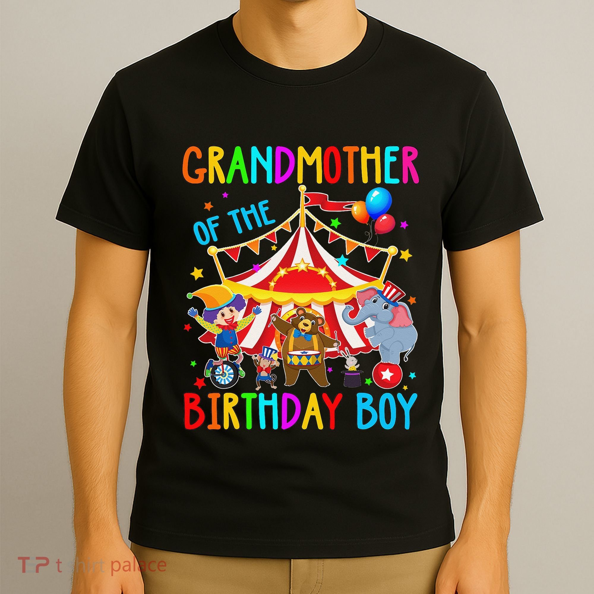Grandmother Of The Birthday Carnival Circus Themed Bday T-Shirt