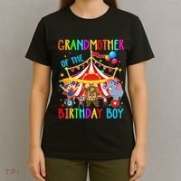 Grandmother Of The Birthday Carnival Circus Themed Bday T-Shirt thumb 4