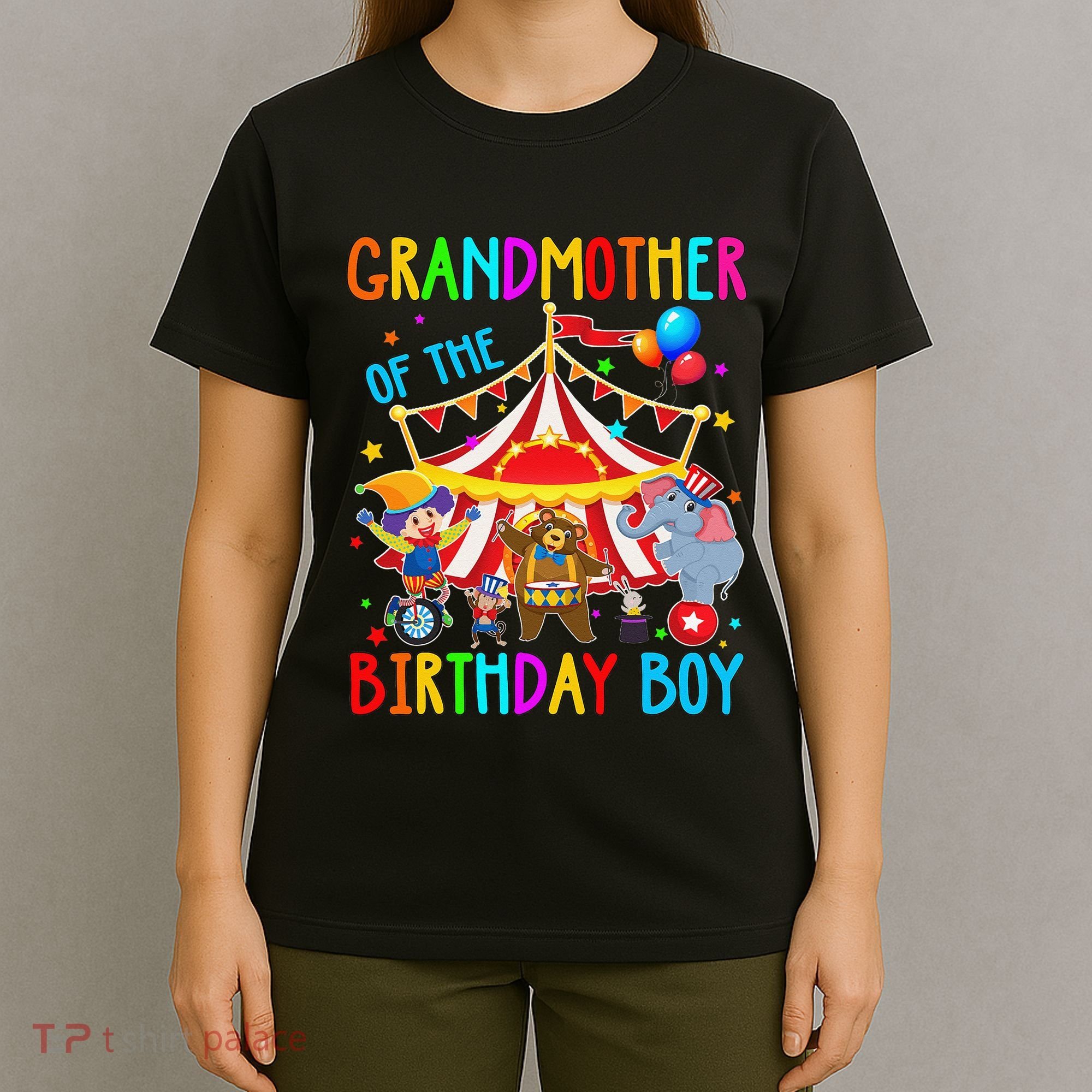 Grandmother Of The Birthday Carnival Circus Themed Bday T-Shirt