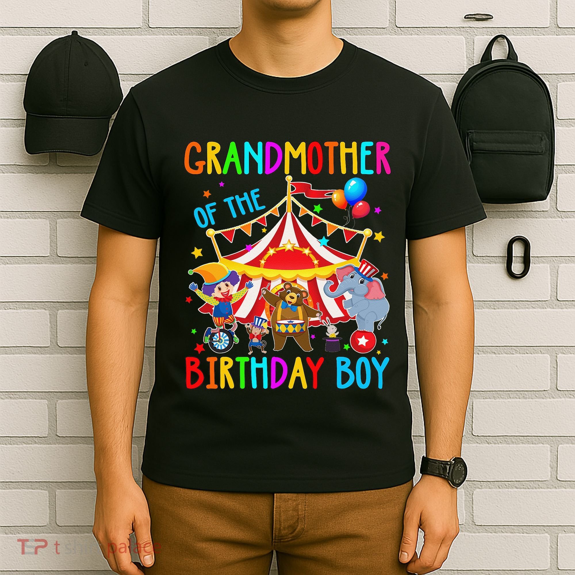 Grandmother Of The Birthday Carnival Circus Themed Bday T-Shirt