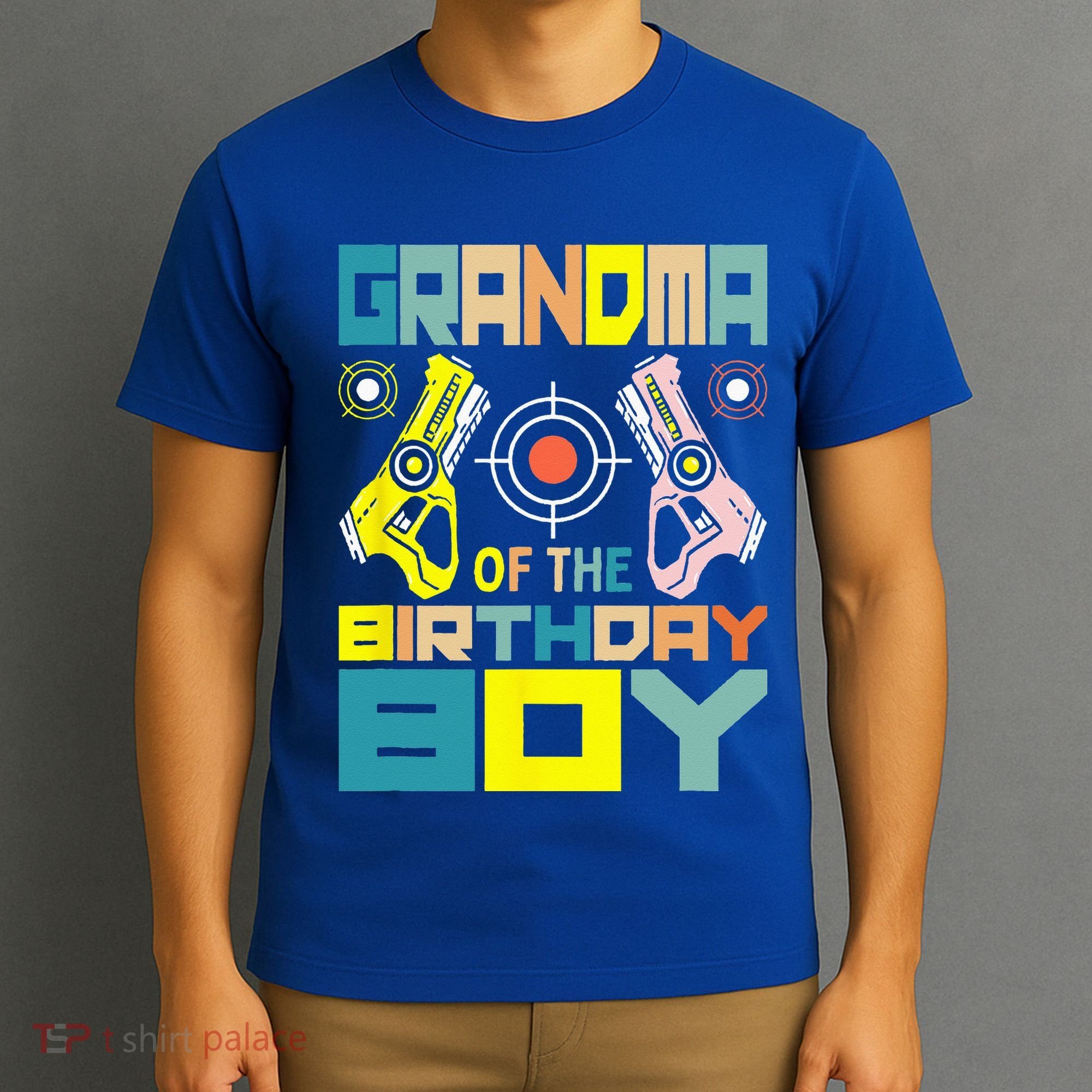 Grandma Of The Birthday Matching Laser Tag Party T-Shirt