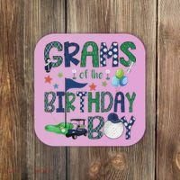 Grams Of The Birthday Boy Hole In One Golf Lover Coaster thumb 0
