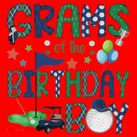 Grams Of The Birthday Boy Hole In One Golf Lover Santa Hat thumb 1