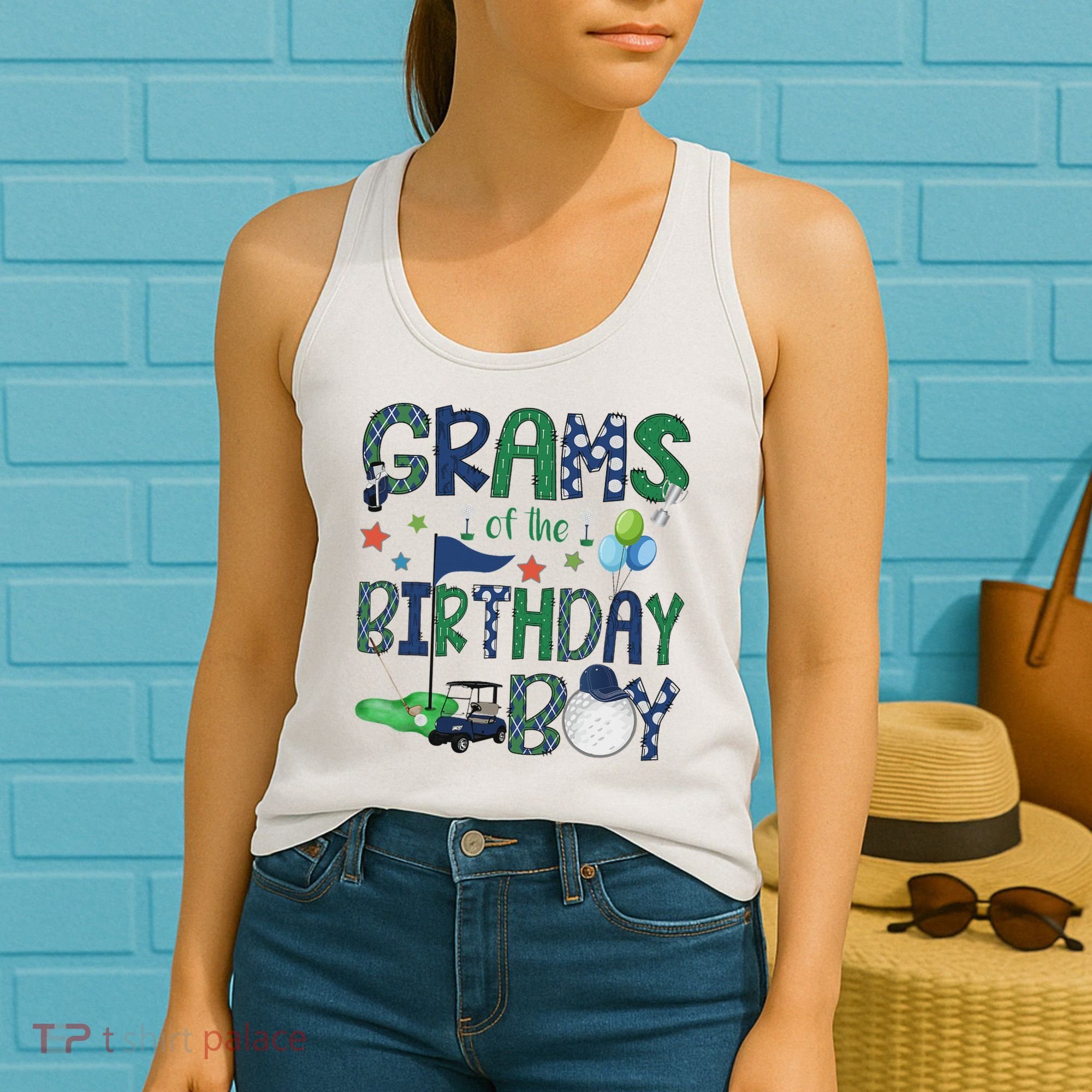 Grams Of The Birthday Boy Hole In One Golf Lover Women's Tank Top