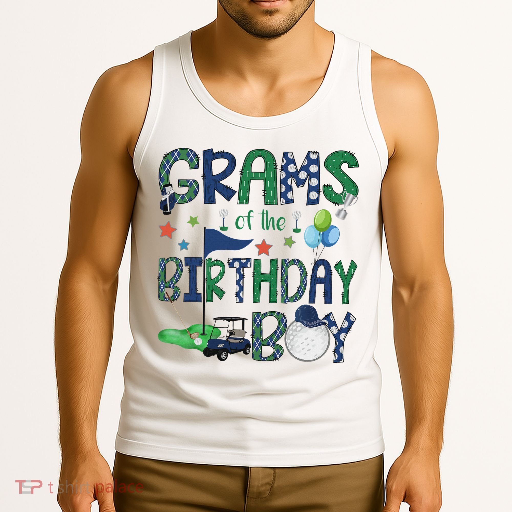 Grams Of The Birthday Boy Hole In One Golf Lover Tank Top