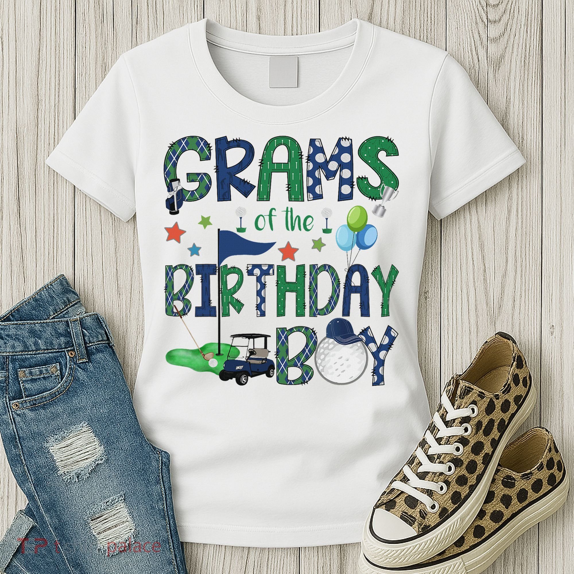 Grams Of The Birthday Boy Hole In One Golf Lover Women's T-Shirt
