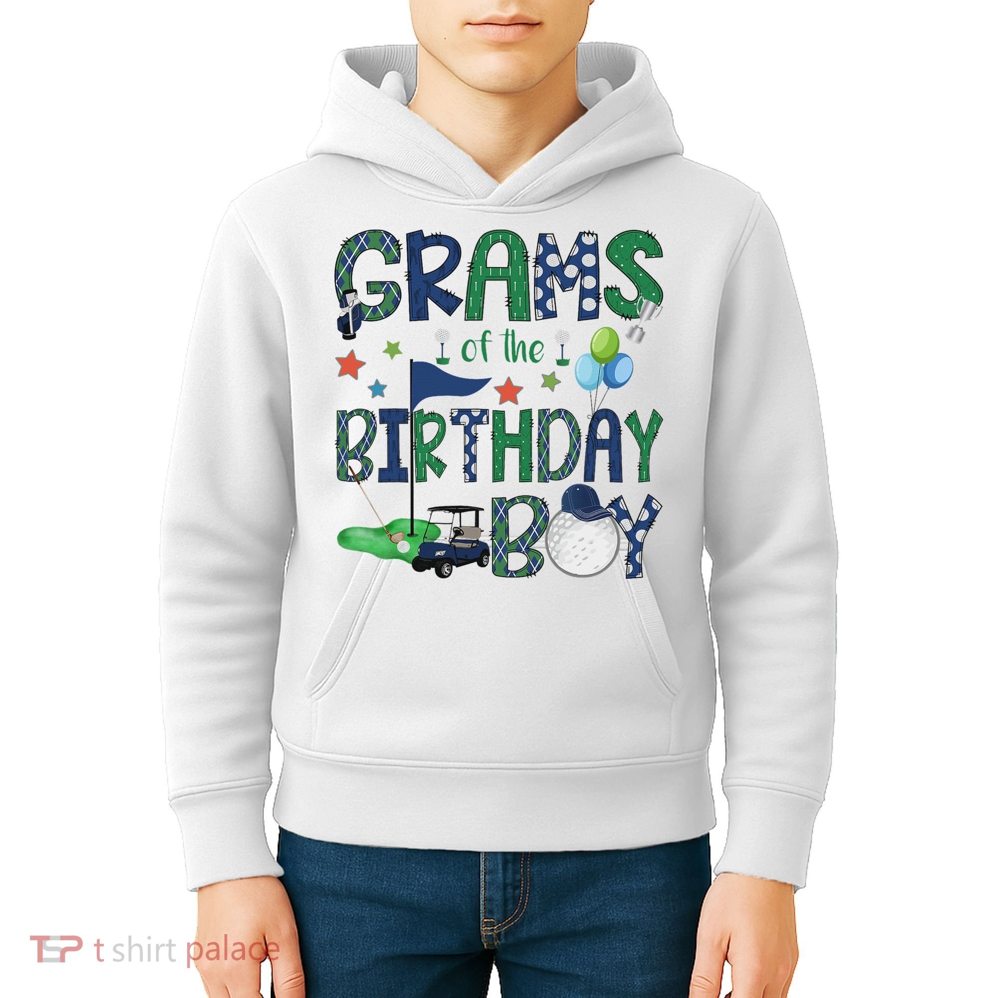 Grams Of The Birthday Boy Hole In One Golf Lover Kids Hoodie