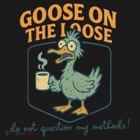 Goose On The Loose Funny Teacher Coffee Humor Meme Tank Top thumb 6