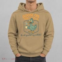 Goose On The Loose Funny Teacher Coffee Humor Meme Hoodie thumb 0