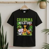 Grandma Of The Wild One Zoo Birthday Safari Jungle Animal T-Shirt thumb 2