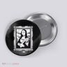 Gothic Mona Lisa Button
