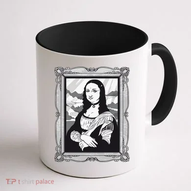 Gothic Mona Lisa Coffee Mug back