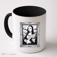 Gothic Mona Lisa Coffee Mug thumb 0