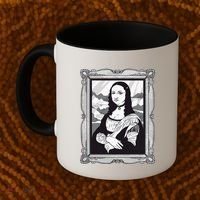Gothic Mona Lisa Coffee Mug thumb 2