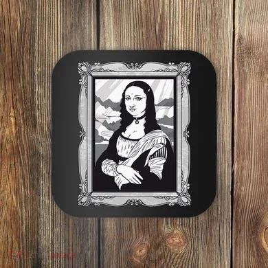 Gothic Mona Lisa Coaster