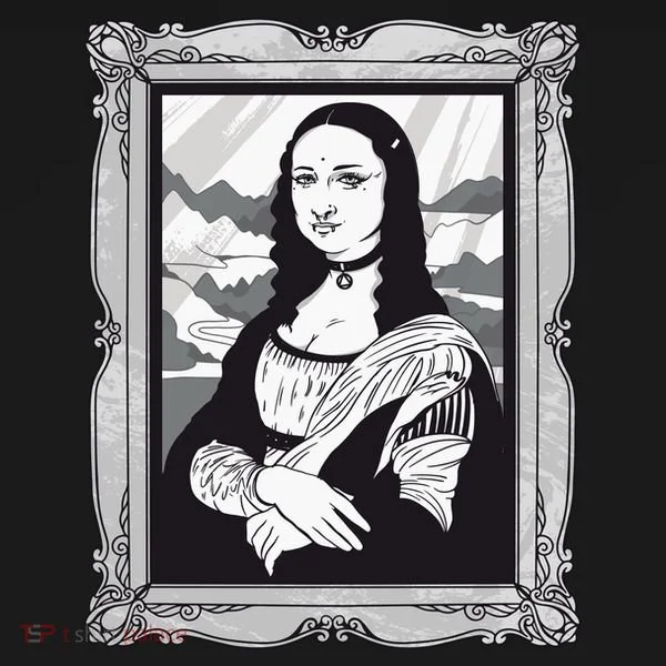 Gothic Mona Lisa Polo