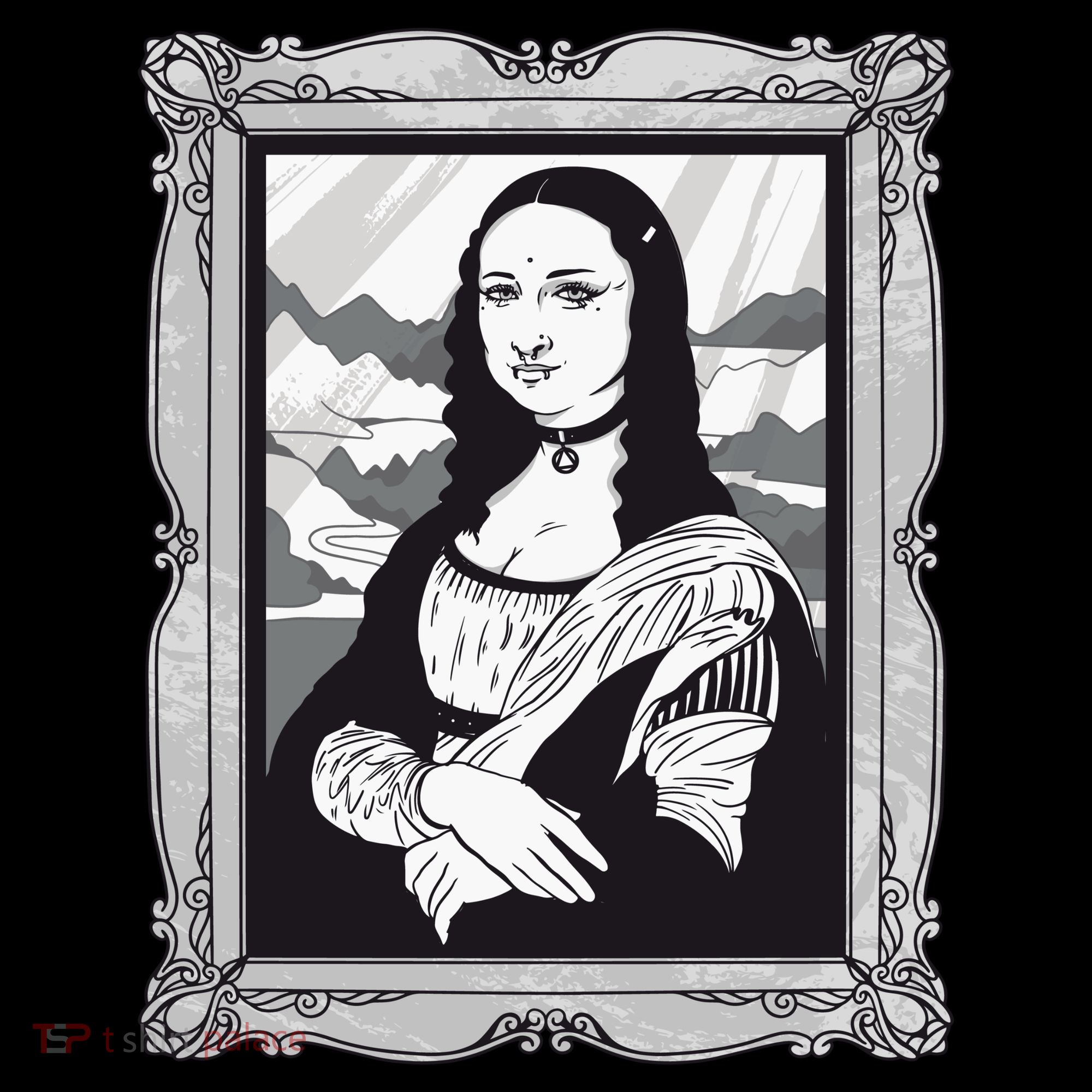 Gothic Mona Lisa Mousepad