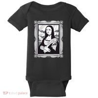 Gothic Mona Lisa Baby Bodysuit thumb 0