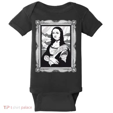 Gothic Mona Lisa Baby Bodysuit