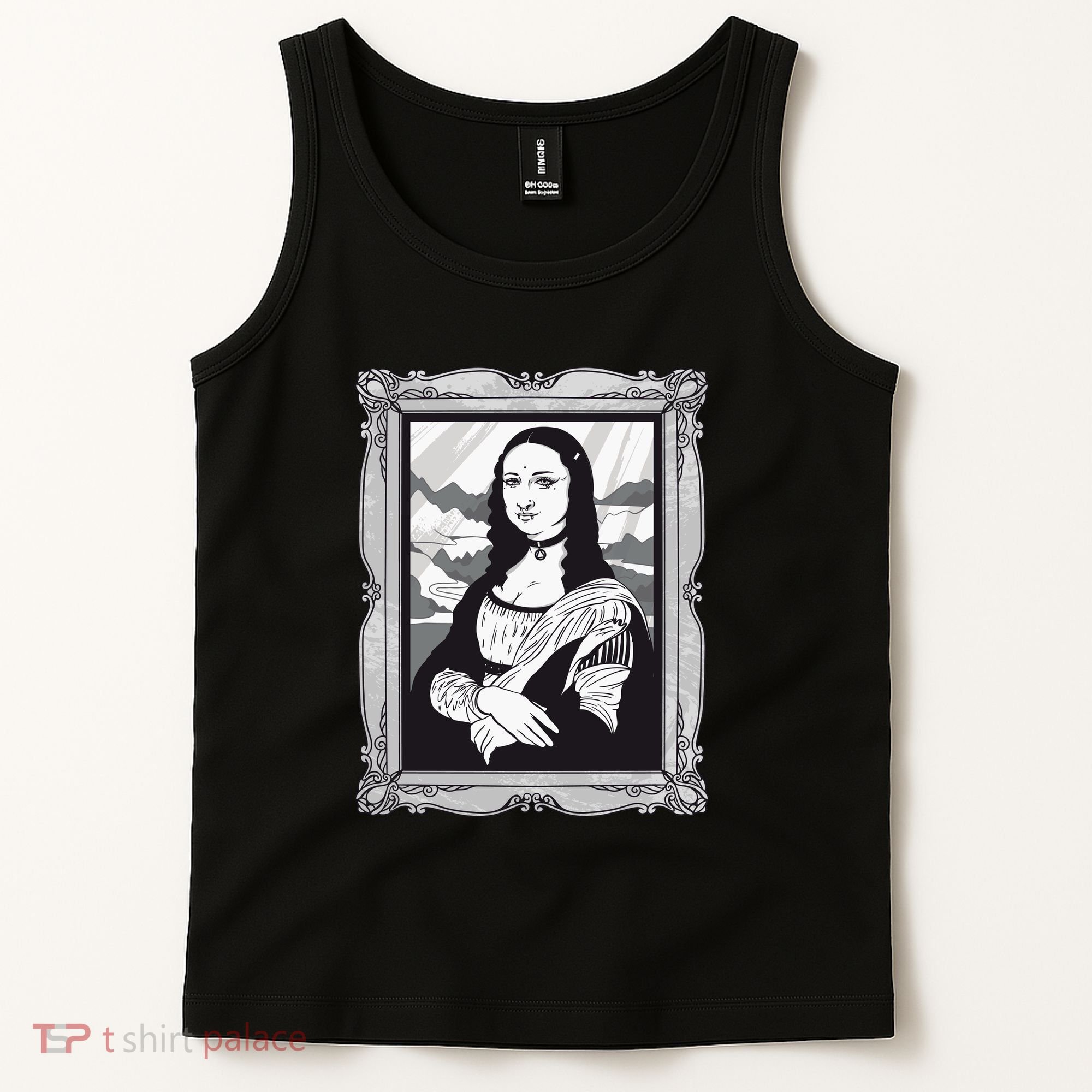 Gothic Mona Lisa Tank Top
