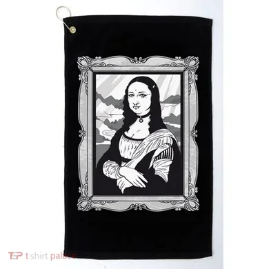 Gothic Mona Lisa Golf Towel