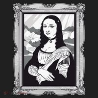 Gothic Mona Lisa Golf Towel thumb 3