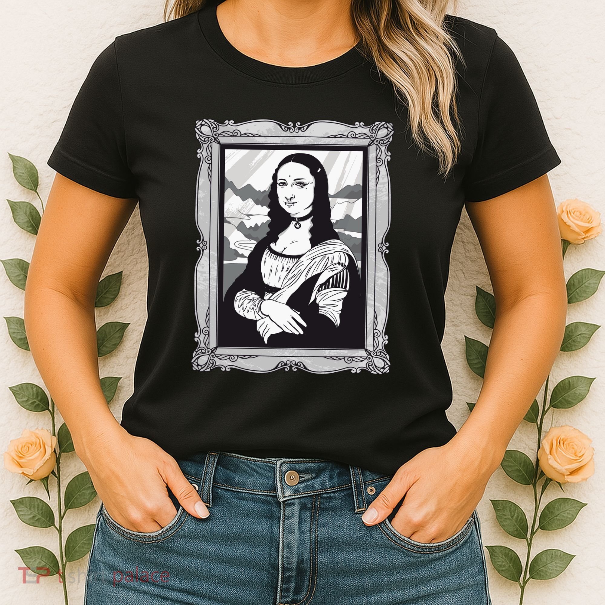 Gothic Mona Lisa Women's T-Shirt