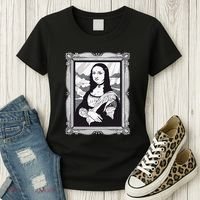 Gothic Mona Lisa Women's T-Shirt thumb 3